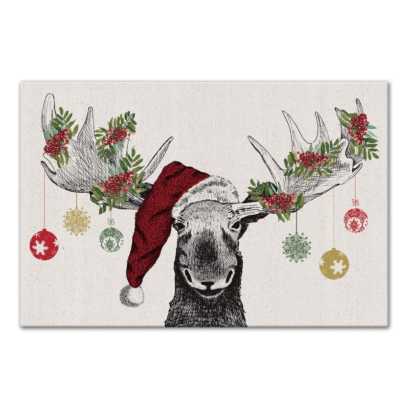 christmas moose wall art        
        <figure class=